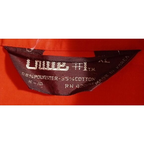 Chute 1 Shirt Mens XL Pearl Snap Long Sleeve Red Cowboy Western - Picture 2 of 5